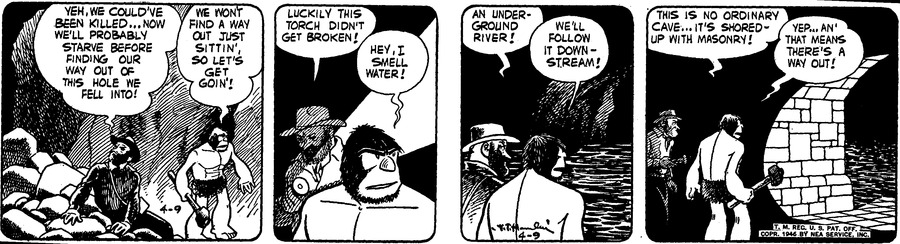 Alley Oop Comic Strip for April 09, 1946 