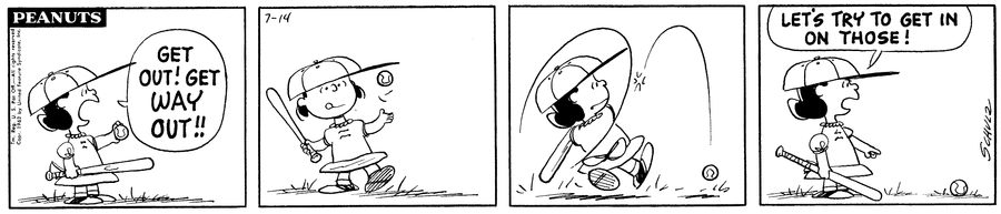 Peanuts Comic Strip for July 14, 1962 
