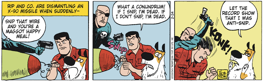 Rip Haywire Comic Strip for February 24, 2009 