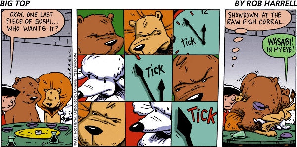 Big Top Comic Strip for June 01, 2003 