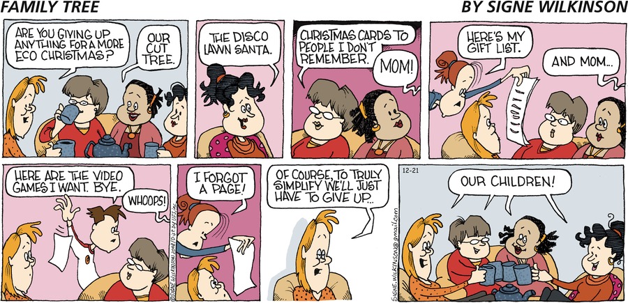 Family Tree Comic Strip for December 21, 2008 