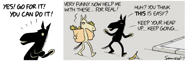 Dark Side of the Horse Comic Strip for October 18, 2011 