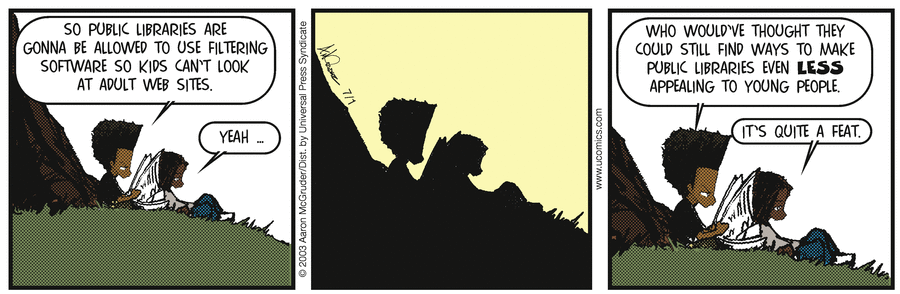 The Boondocks Comic Strip for July 01, 2003 