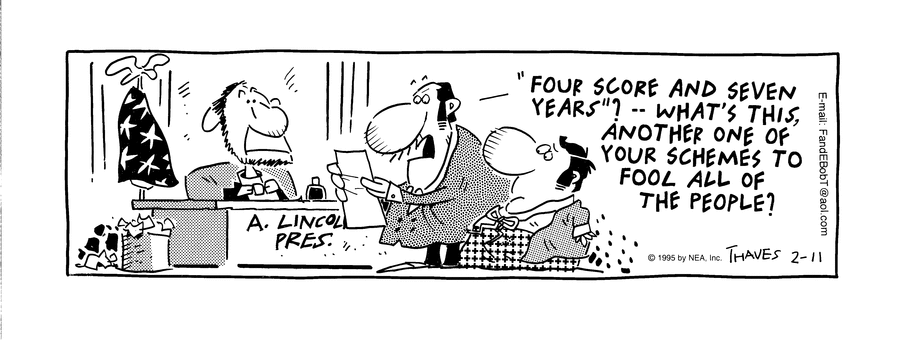 Frank and Ernest Comic Strip for February 11, 1995 