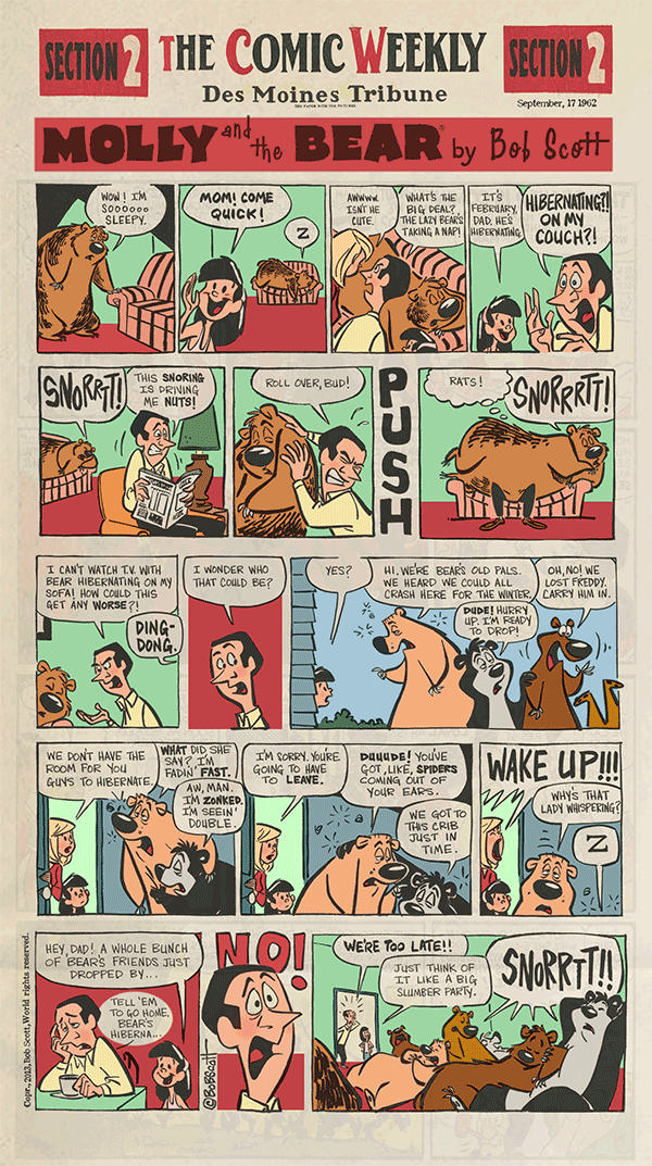 Molly and the Bear Comic Strip for March 30, 2014 
