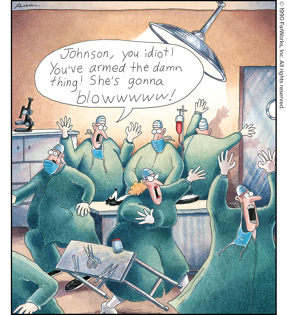 Johnson, you idiot! You’ve armed the damn thing! She’s gonna blowwwww!