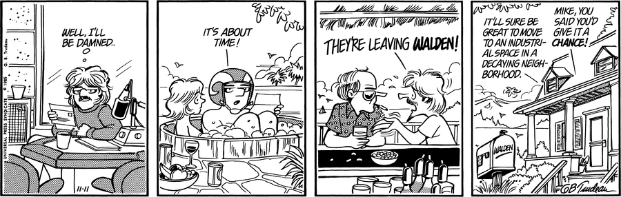 Doonesbury 40 years ago Image