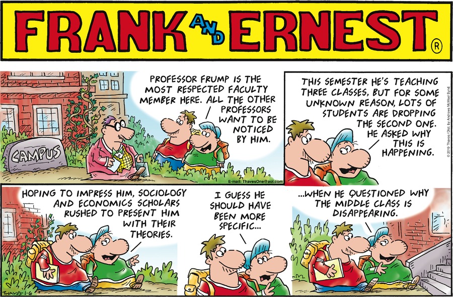 Frank and Ernest Comic Strip for January 06, 2019 
