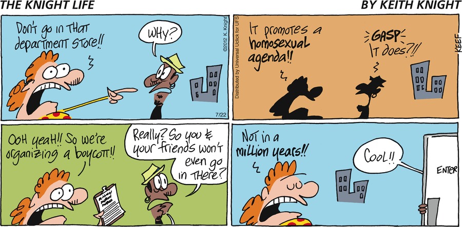 The Knight Life Comic Strip for July 22, 2012 