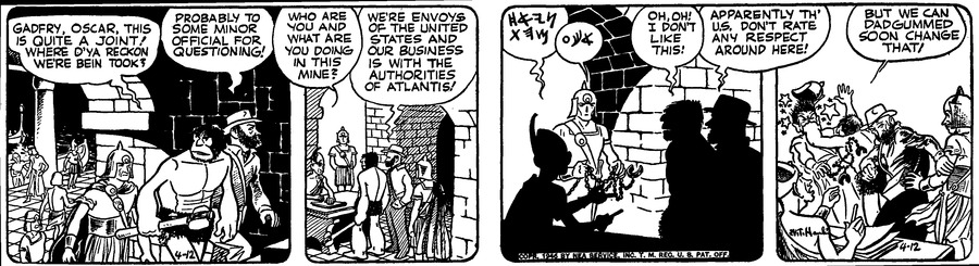 Alley Oop Comic Strip for April 12, 1946 