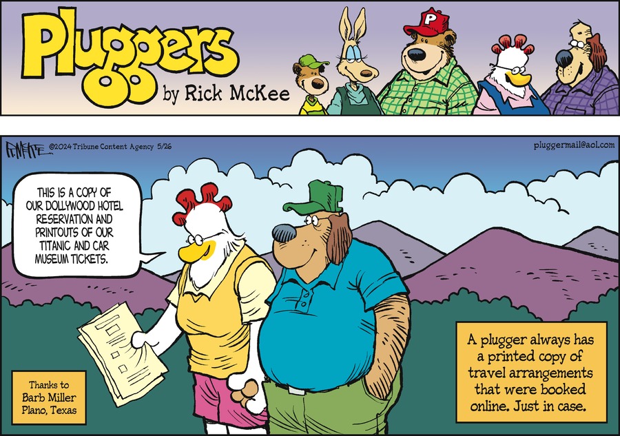 Pluggers Comic Strip for May 26, 2024 