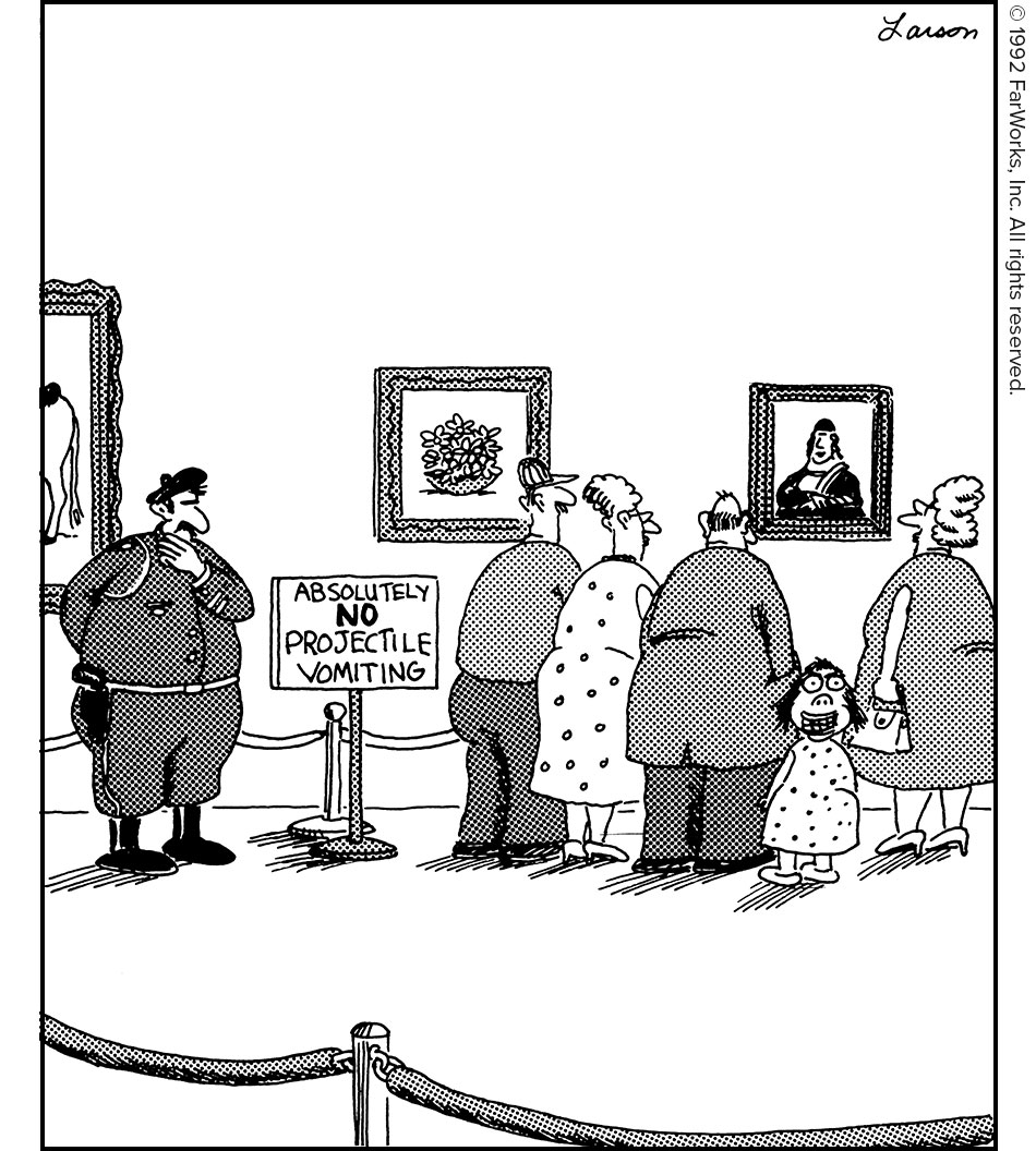 ABSOLUTELY NO PROJECTILE VOMITING