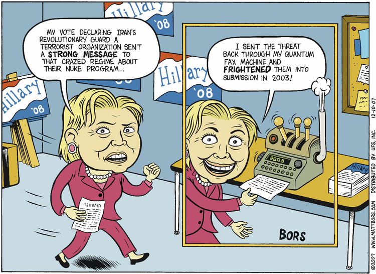 Matt Bors Comic Strip for December 10, 2007 