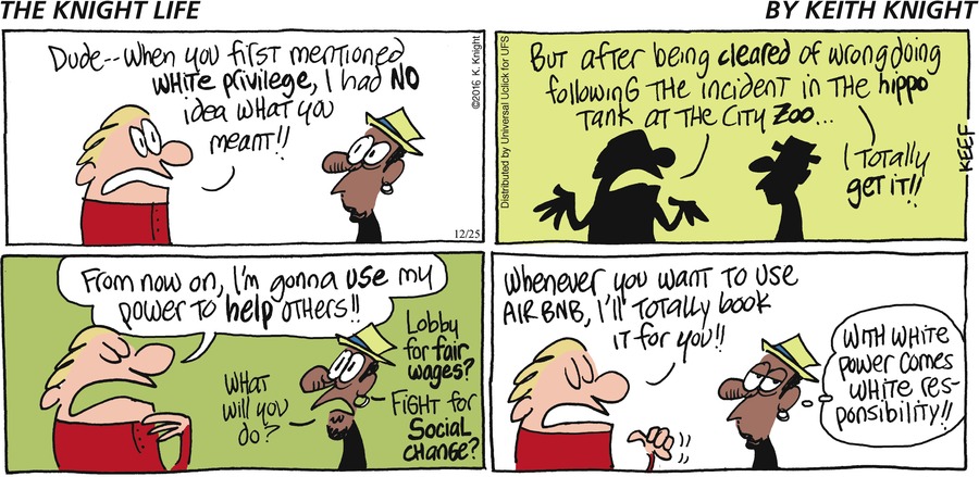 The Knight Life Comic Strip for December 25, 2016 