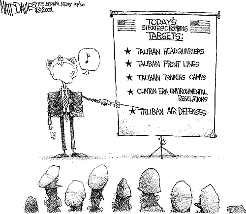 Matt Davies Comic Strip for October 29, 2001 