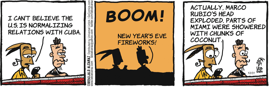 La Cucaracha Comic Strip for December 31, 2014 