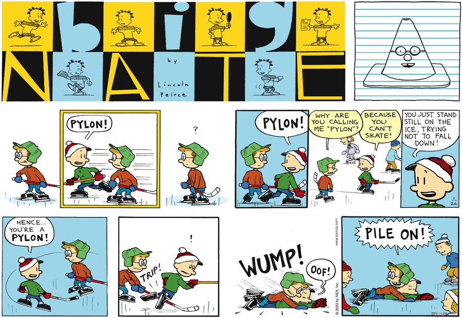 Big Nate Comic Strip for January 26, 2003 