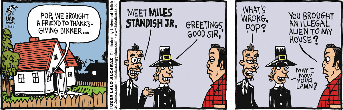 La Cucaracha Comic Strip for November 23, 2009 