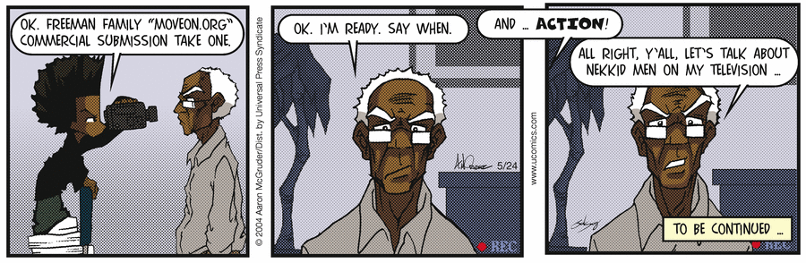 The Boondocks Comic Strip for May 24, 2004 