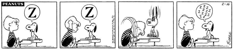 Peanuts Comic Strip for February 16, 1960 