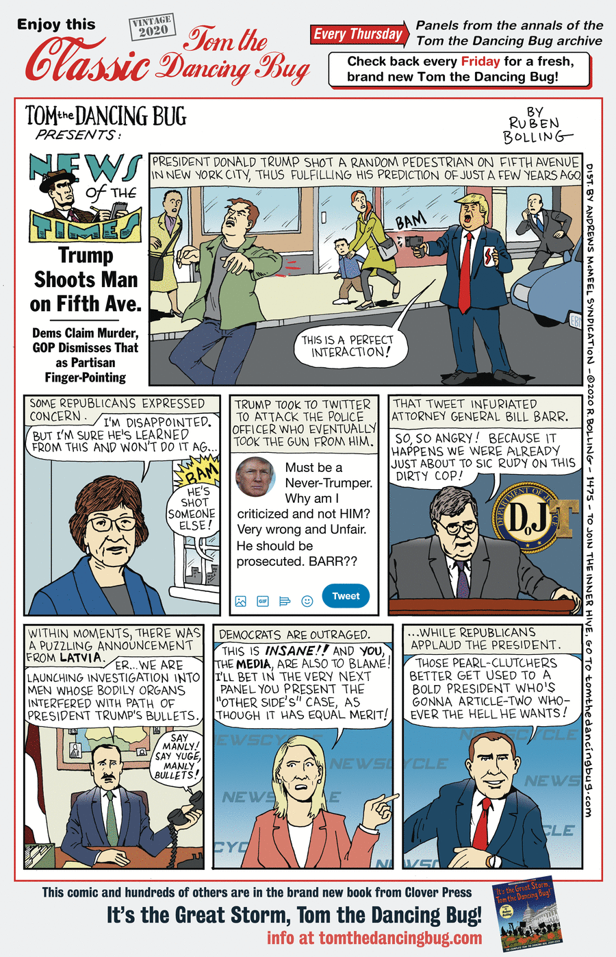 Tom the Dancing Bug Comic Strip for July 11, 2024 