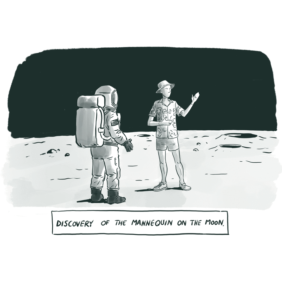 Mannequin on the Moon Comic Strip for February 22, 2021 