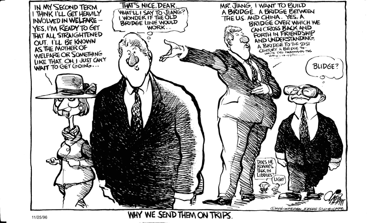Pat Oliphant Comic Strip for November 25, 1996 