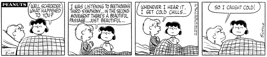 Peanuts Comic Strip for February 19, 1960 