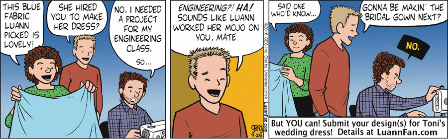Luann Comic Strip for September 26, 2016 