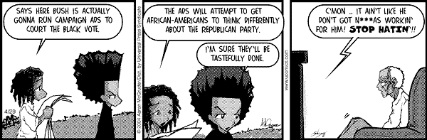 The Boondocks Comic Strip for December 01, 2011 