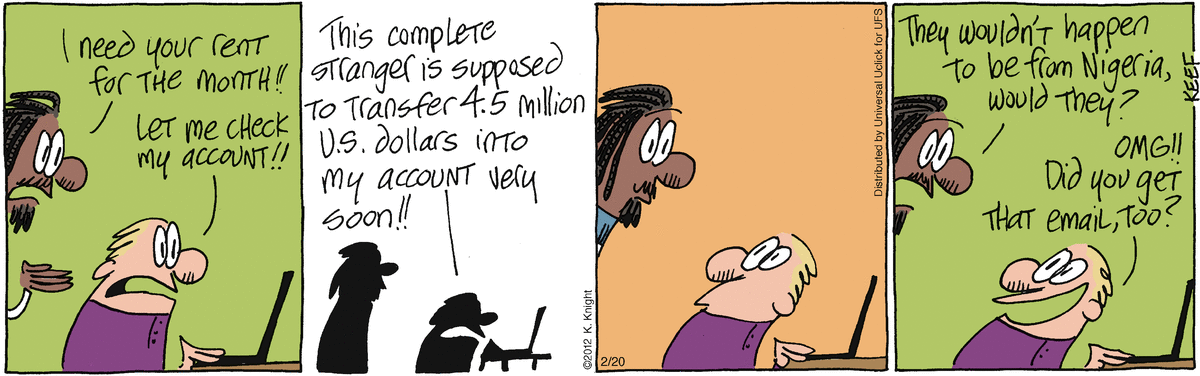 The Knight Life Comic Strip for February 20, 2012 