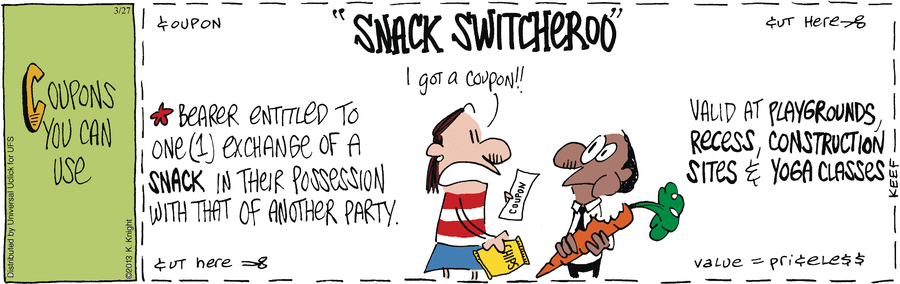 The Knight Life Comic Strip for March 27, 2013 