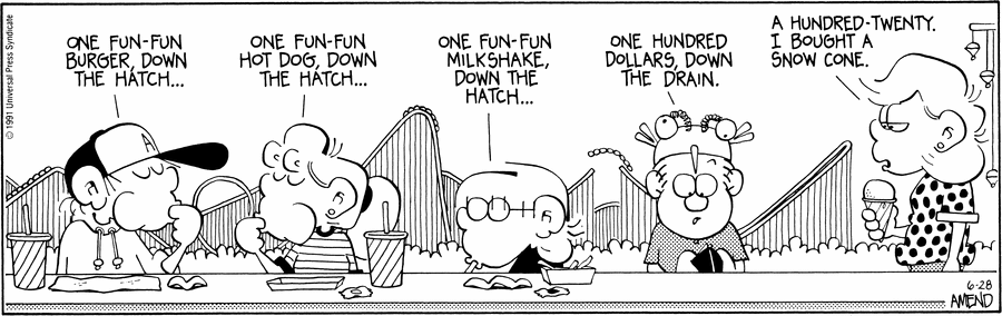 FoxTrot Comic Strip for June 28, 1991 