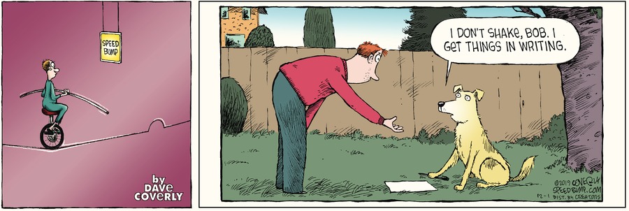 Speed Bump Comic Strip for December 01, 2019 