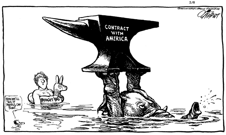 Pat Oliphant Comic Strip for February 08, 1995 