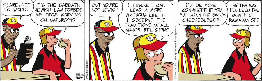 Lucky Cow Comic Strip for February 15, 2025 