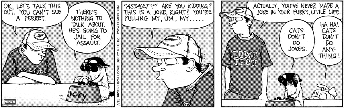 Get Fuzzy Comic Strip for July 12, 2002 