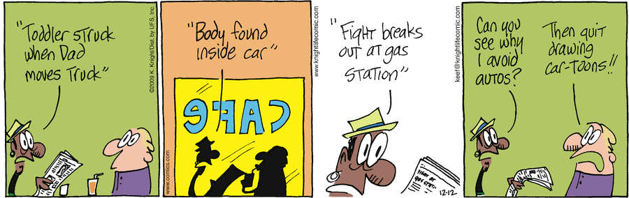 The Knight Life Comic Strip for December 12, 2009 