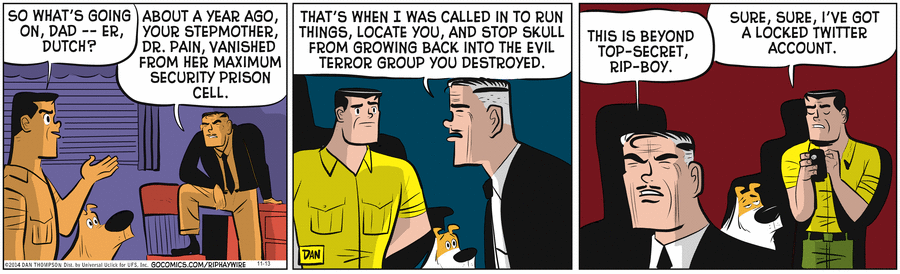 Rip Haywire Comic Strip for November 13, 2014 