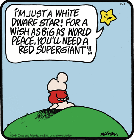 Ziggy Comic Strip for March 01, 2024 