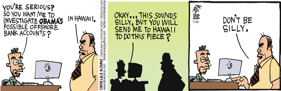La Cucaracha Comic Strip for July 26, 2012 