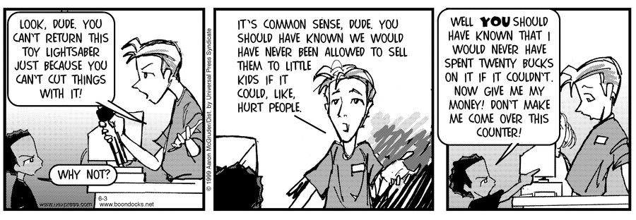 The Boondocks Comic Strip for June 03, 1999 