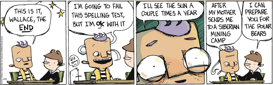 Wallace the Brave Comic Strip for April 09, 2021 