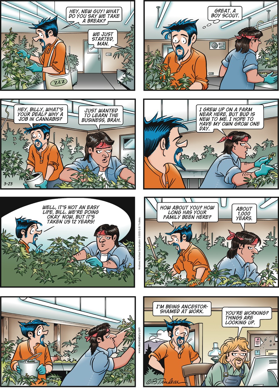 Doonesbury Comic Strip for March 23, 2025 