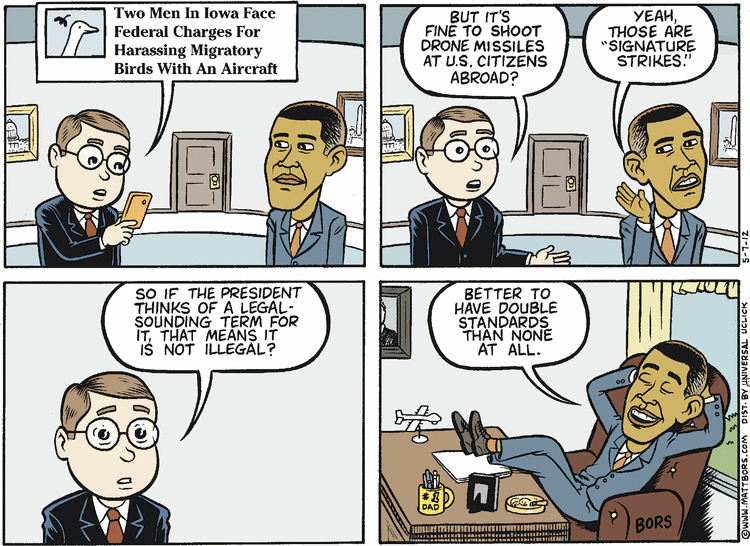 Matt Bors Comic Strip for May 07, 2012 