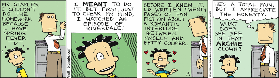 Big Nate Comic Strip for March 25, 2022 