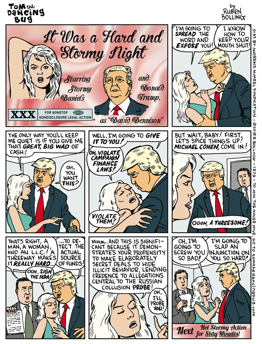 Tom the Dancing Bug Comic Strip for March 16, 2018 