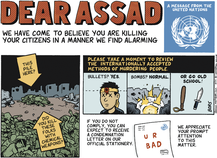 Matt Bors Comic Strip for May 01, 2013 