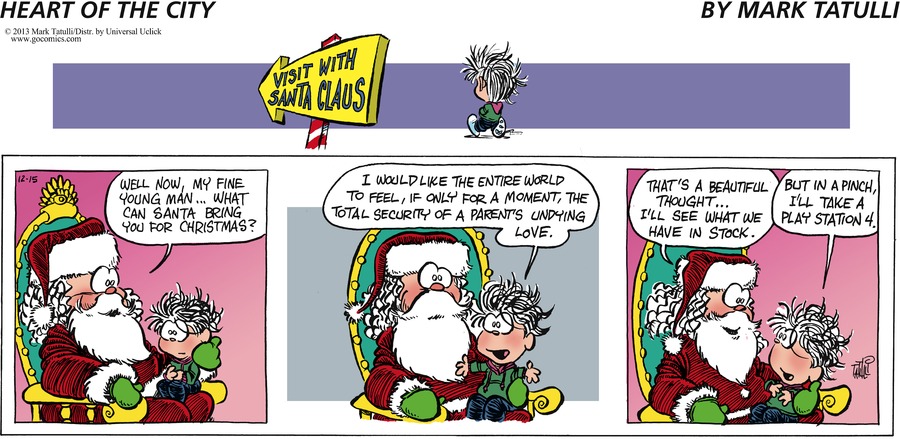 Heart of the City Comic Strip for December 15, 2013 