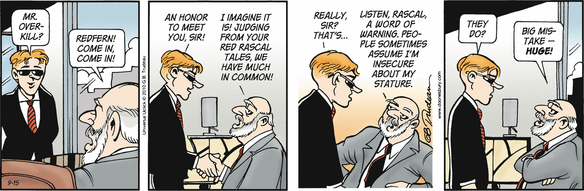 Doonesbury Comic Strip for September 15, 2010 